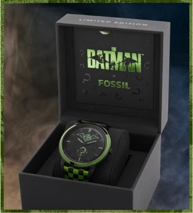 Montre Riddler Batman x Fossil. 