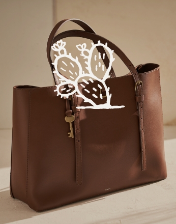 Eco-Friendly Cactus Leather - Fossil.com