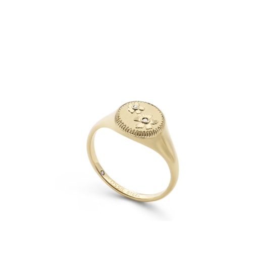 Goldfarbener Ring.