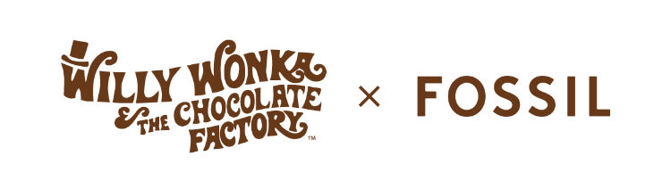 Logo Willy Wonka & The Chocolate Factory x Fossil