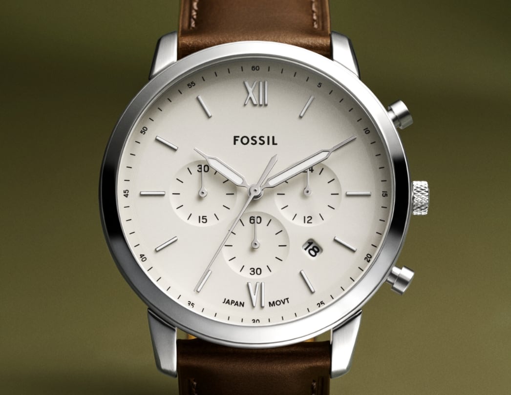 フォッシル Fossil メンズ Neutra Chrono クォーツウォッチ ステンレススチールストラップ グレー 22 (モデル：FS5383) 送料無料 フォッシル FOSSIL 腕時計 メンズ NEUTRA CHRONO クロノグラフ FS5453