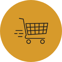 Shopping cart icon.