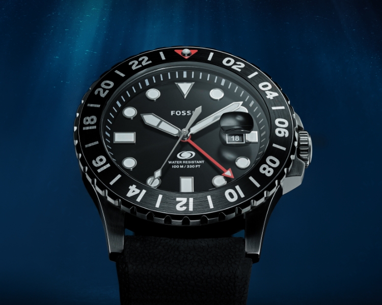 FOSSIL BLUE GMT