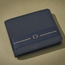 A men's leather wallet.