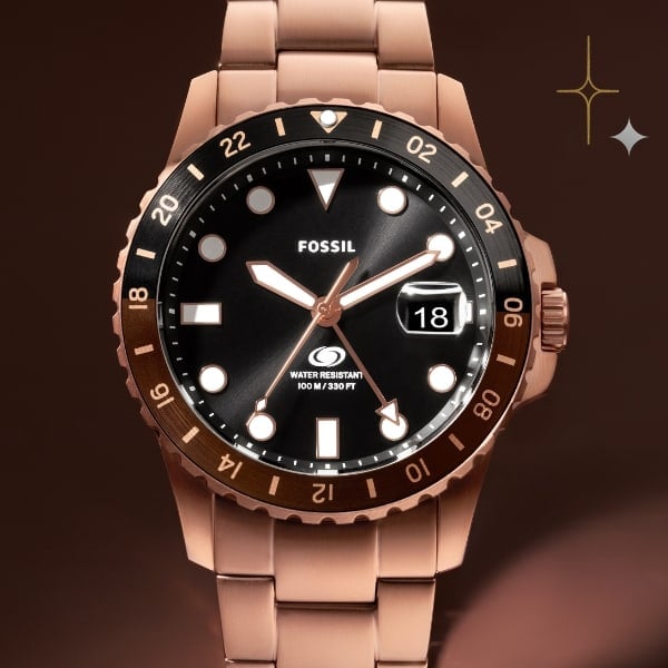 Rose gold-tone Raquel watch.