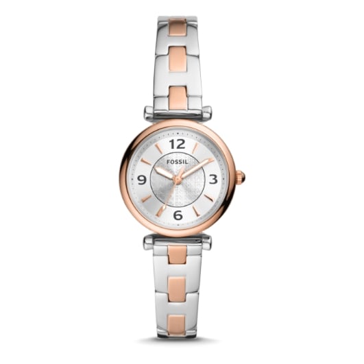 Women's stainless steel watch.