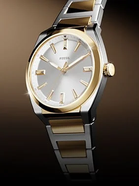Cropped shot of the new 27MM Everett watch by Fossil.