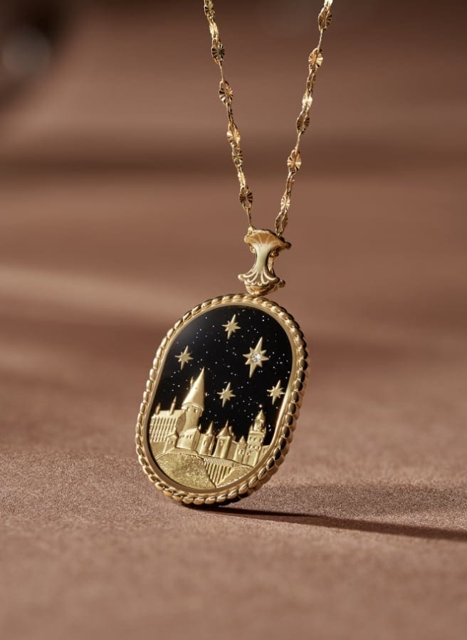Gold-tone Hogwarts™ Skyline necklace.