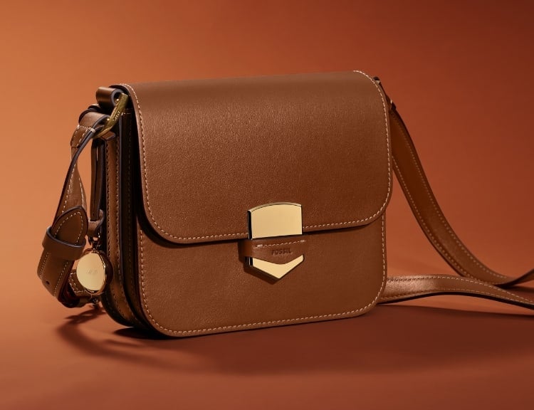 La borsa Lennox in pelle marrone.