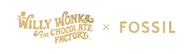 Willy Wonka & The Chocolate Factory x Fossil logo