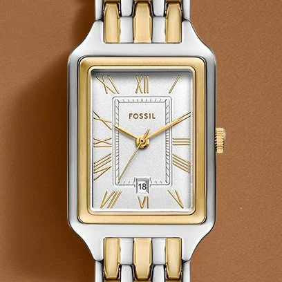 The two-tone Raquel watch.