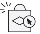 payment options icon with cash and a credit card