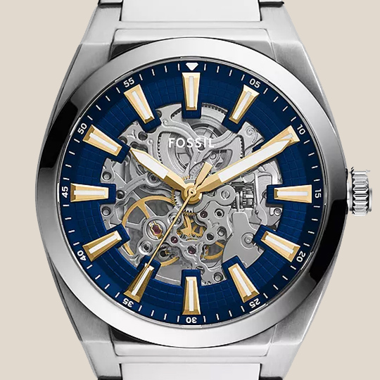 Everett automatic with skeletonized dial.