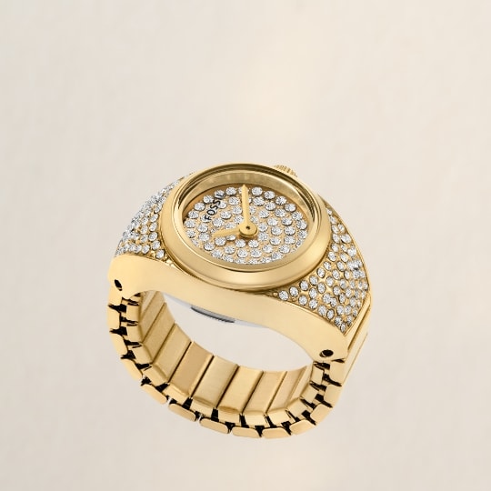 New Watch Ring with pavé glitz.