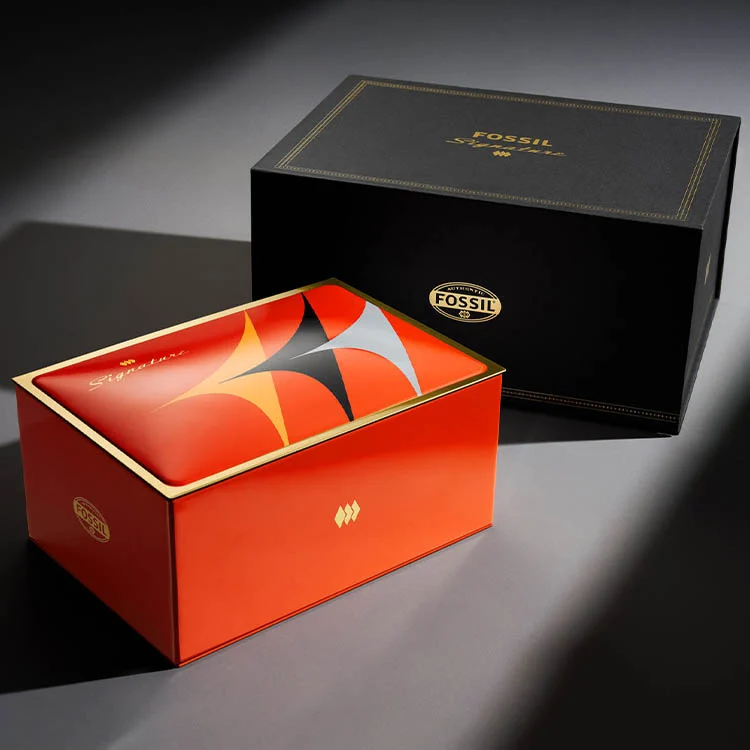 Beautiful image of the custom packaging that houses our CS-1 Signature watches.