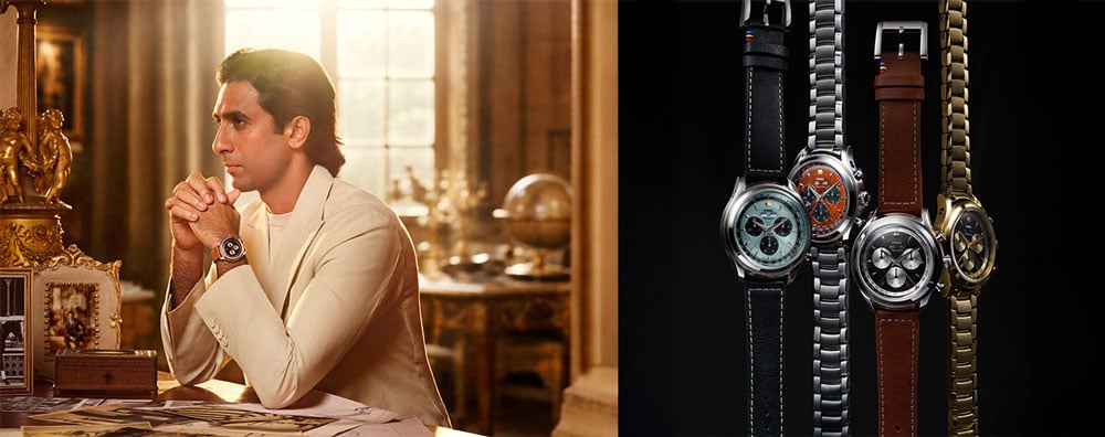 Image de l’ambassadeur à côté de montres