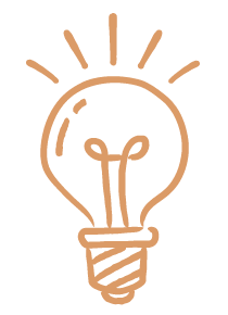 Une icône d’ampoule entrepreneuriale
