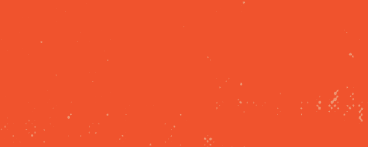 Orange textured background.