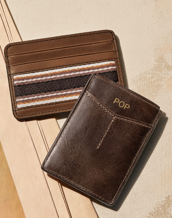 Leather wallets.
