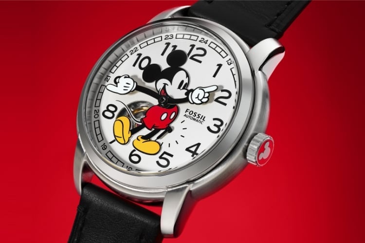 The exclusive Disney | Fossil Mickey Mouse watch.