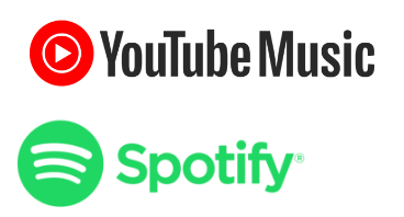 Icône Spotify et YouTube Music