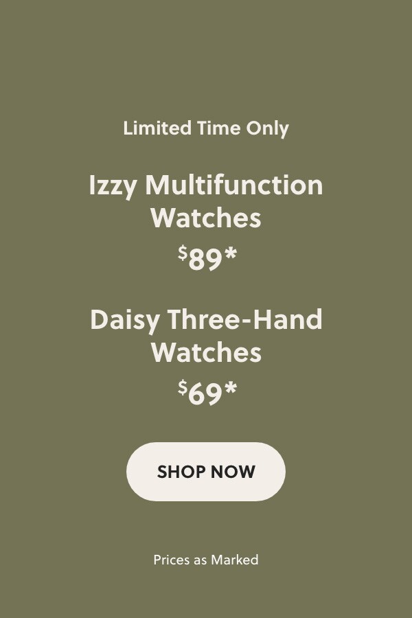 Fossil Izzy Multifunction Watch & Daisy Three-Hand Watch