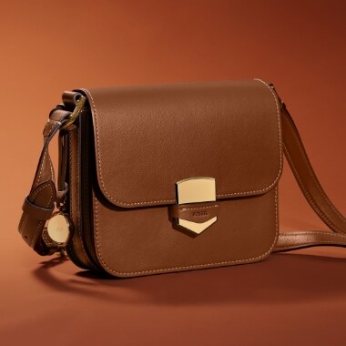 A brown leather Lennox bag.