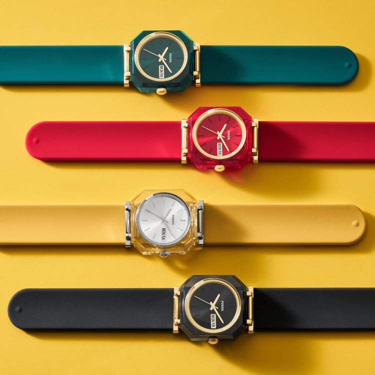 fossil rock candy slap watches