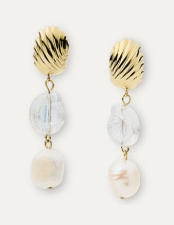 Pendientes de conchas para mujer