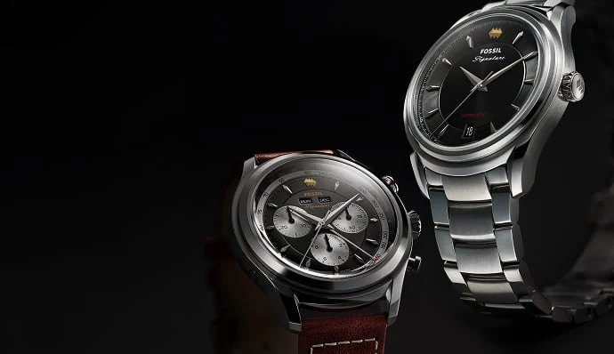 Photo of the CS-1 Signature watch collection, featuring an automatic and master calendar movement. 