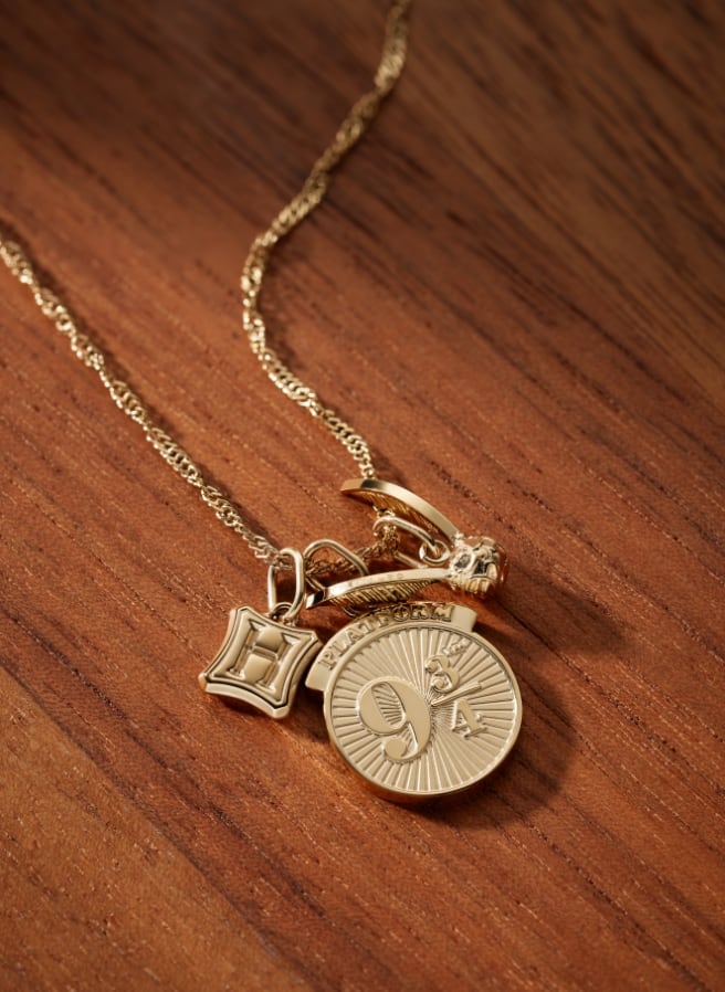 Collier doré Voie 9¾™.