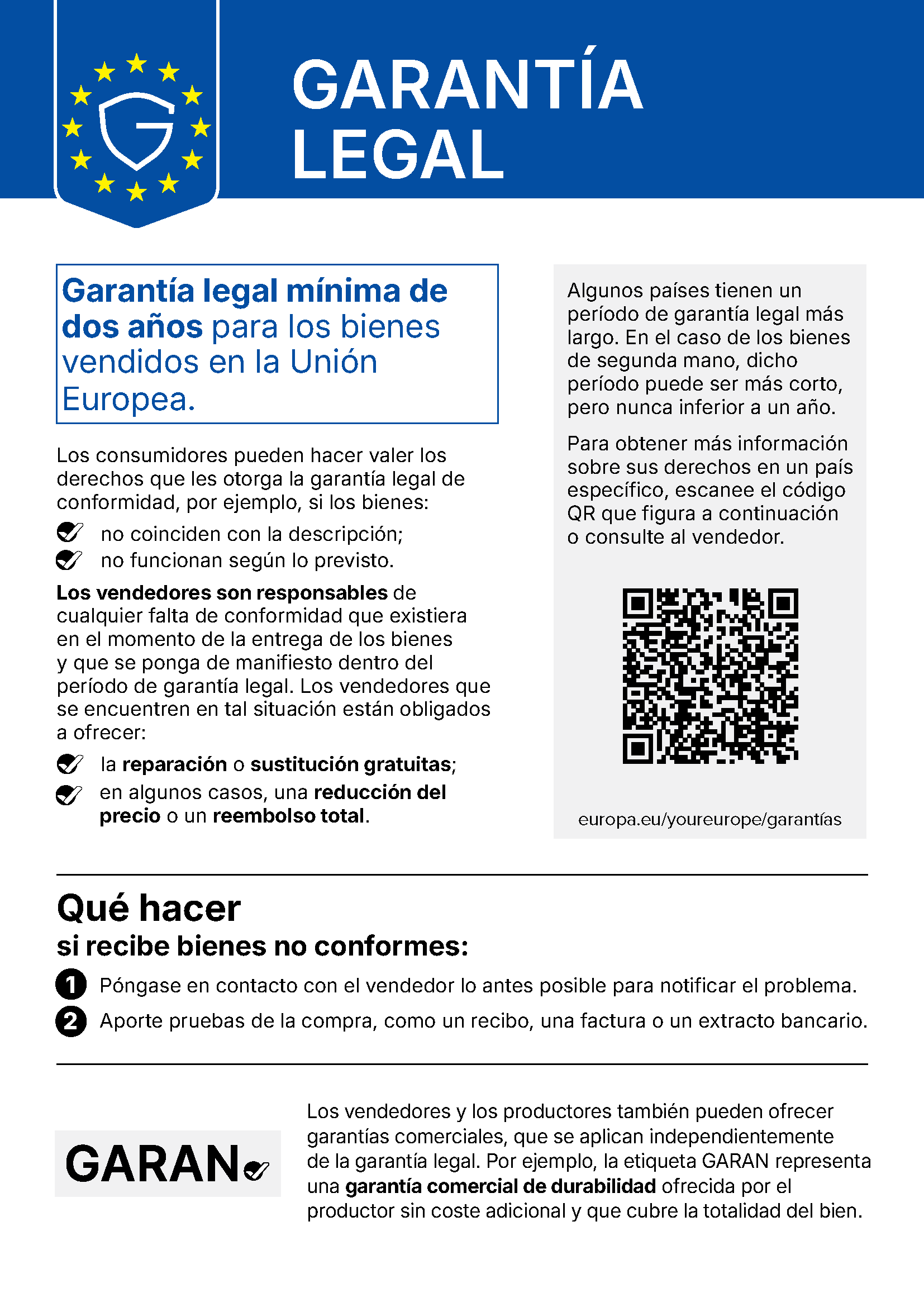 garantía legal