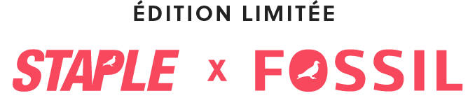 Le bloc-marque logo STAPLE x Fossil