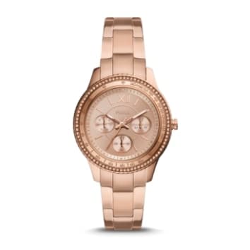 Reloj para mujer en tono oro rosa.