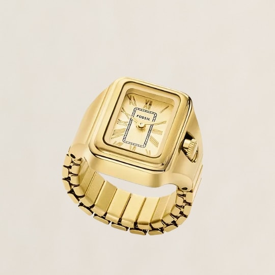 Gold-tone Raquel Watch Ring.