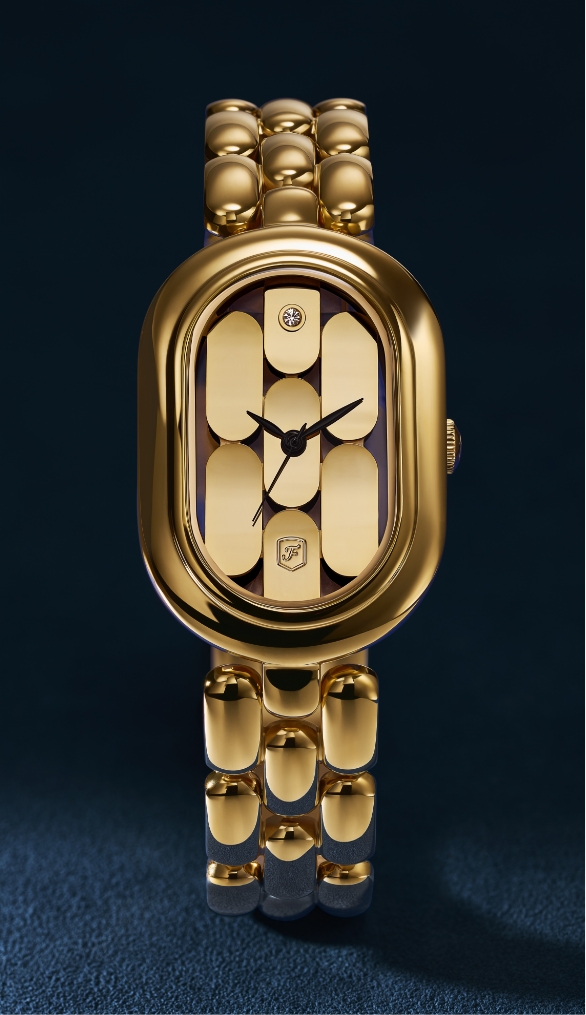 Gold-tone Sloan watch.