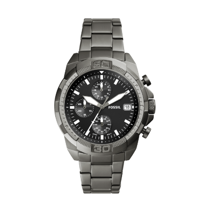 Stainless steel rugged watch.