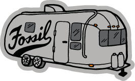 A graphic of a vintage Fosil trailer.