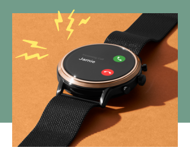 A Gen 5 Smartwatch displaying an incoming call.