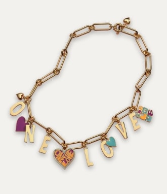 The Cedella Marley x Fossil charm necklace.