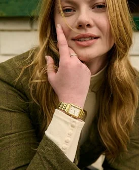Image of a gold-toned Fossil Raquel watch