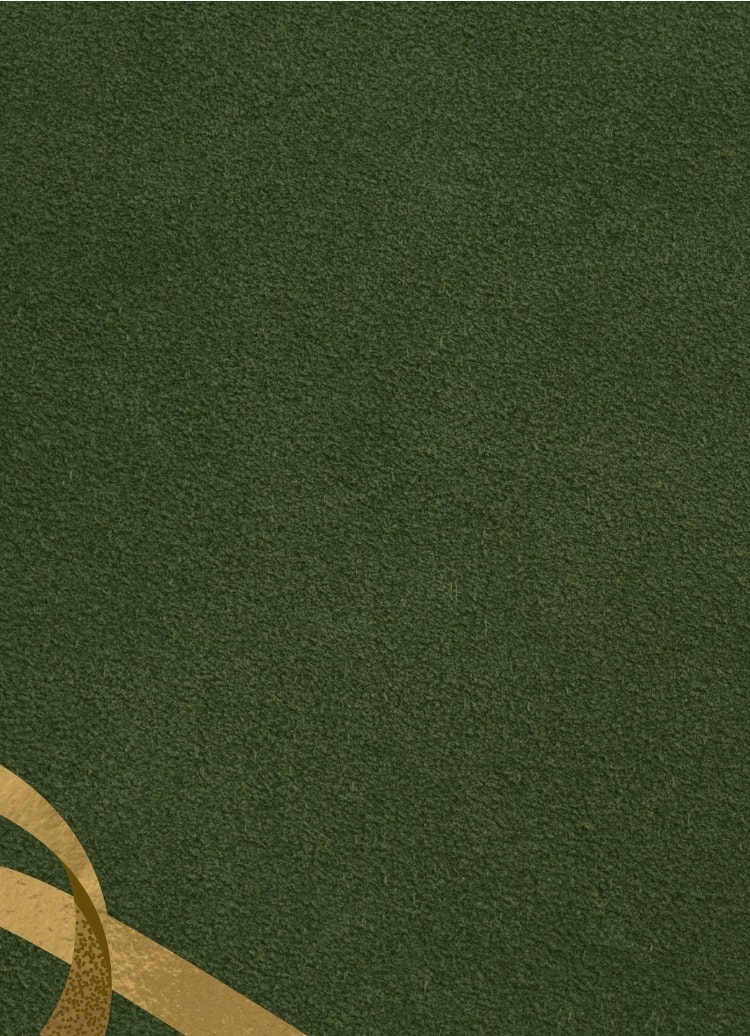 Green backdrop.