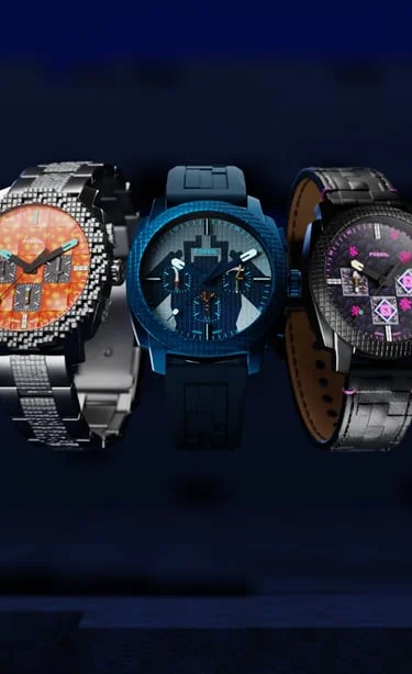 MinecraftとFossilのロゴロックアップ