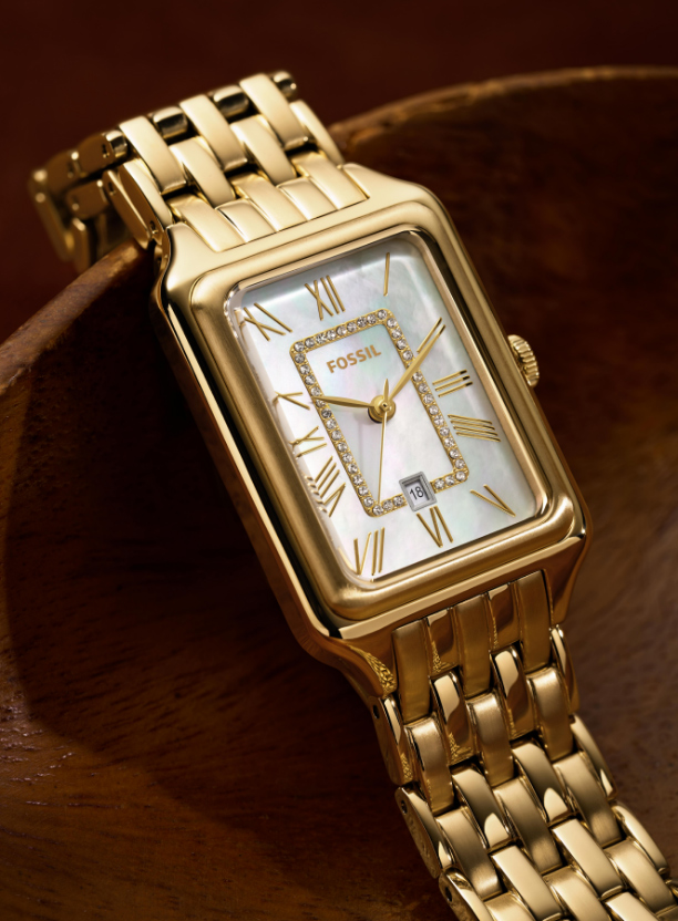 Women's gold Raquel watch.