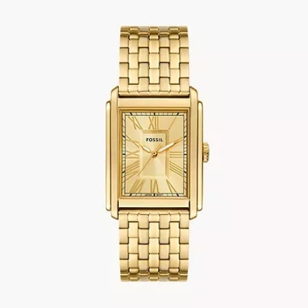 A men’s gold-tone stainless-steel watch