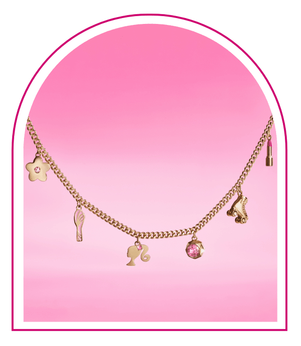 Barbie™ x Fossil Limited Edition Gold-Tone Stainless Steel Chain Necklace